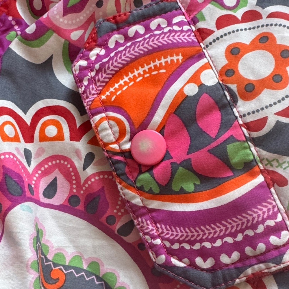 Hanna Anderson Colorful Paisley Kids Hooded Jacket 5T - Picture 7 of 9